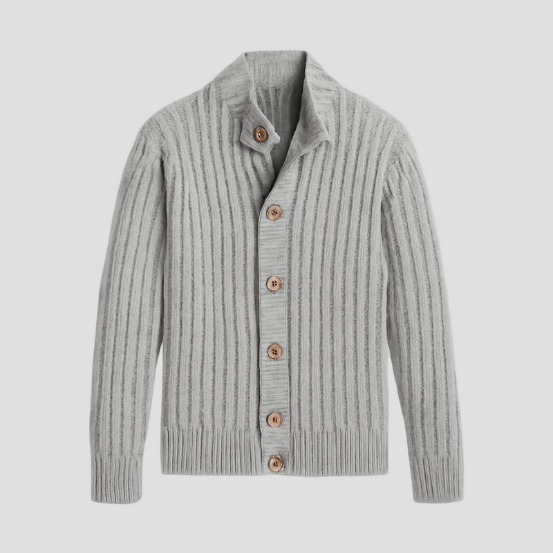 Zachary | Single-Breasted Knit Cardigan