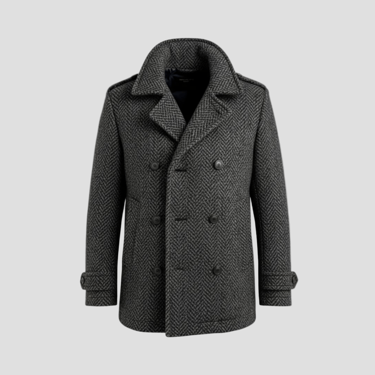 James | Herringbone Wool Coat - Rob Stevenson