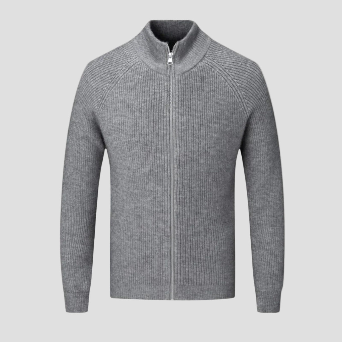 Jacob | Merino Wool Zip Cardigan