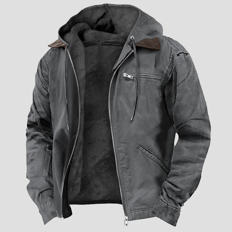 Caleb | Men’s Hooded Jacket – Fleece Lined - Rob Stevenson