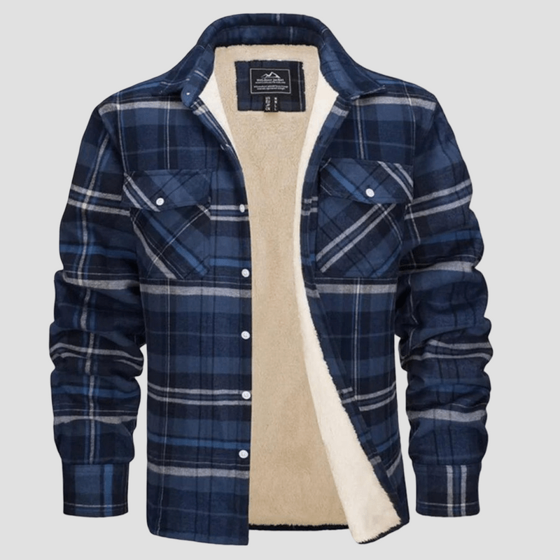 Cameron | Checkered Fleece Winter Jacket - Rob Stevenson