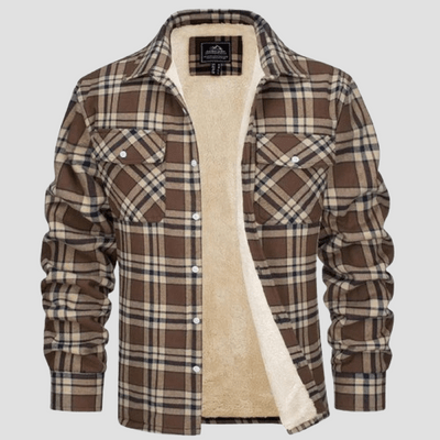 Cameron | Checkered Fleece Winter Jacket - Rob Stevenson