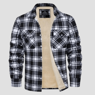 Cameron | Checkered Fleece Winter Jacket - Rob Stevenson