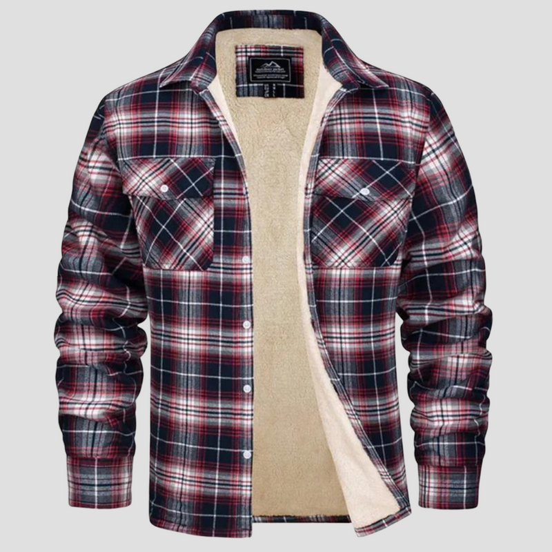 Cameron | Checkered Fleece Winter Jacket