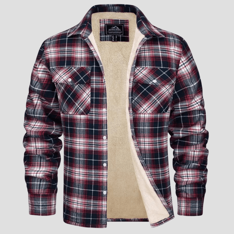 Cameron | Checkered Fleece Winter Jacket - Rob Stevenson