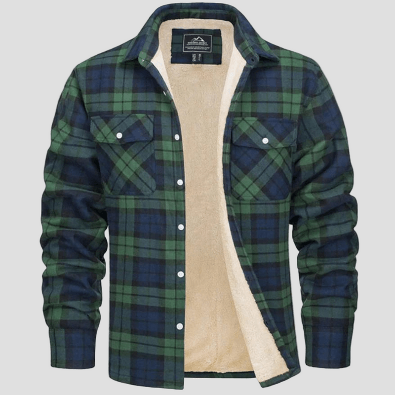 Cameron | Checkered Fleece Winter Jacket - Rob Stevenson