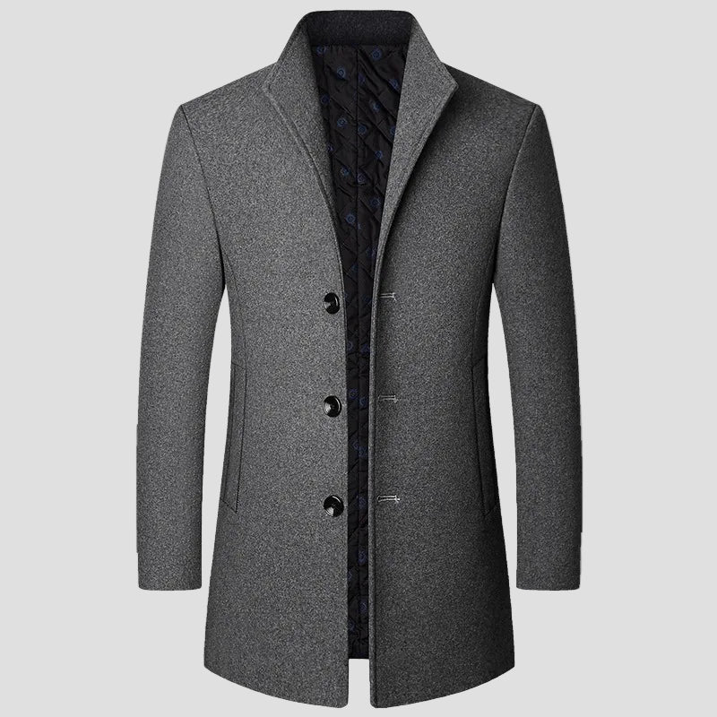 George | Men's Quilted Single - Breasted Coat - Rob Stevenson