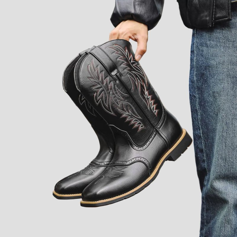 Owen | Western Leather Cowboy Boots for Men - Rob Stevenson