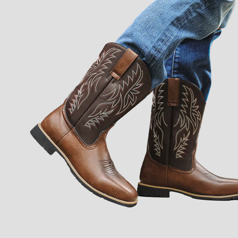 Owen | Western Leather Cowboy Boots for Men