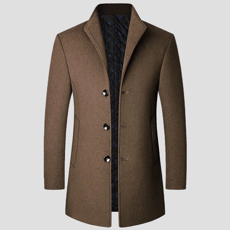 George | Men's Quilted Single - Breasted Coat - Rob Stevenson
