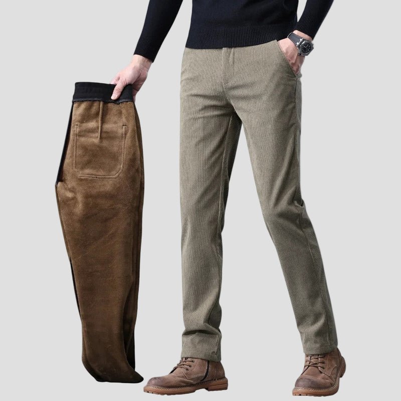 Luke | Corduroy Fleece Trousers - Rob Stevenson