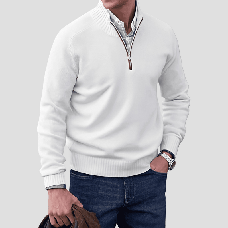 Julian | Elegant Cotton Sweater for Men - Rob Stevenson