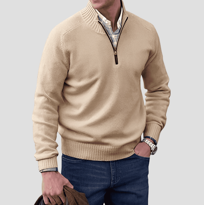 Julian | Elegant Cotton Sweater for Men - Rob Stevenson