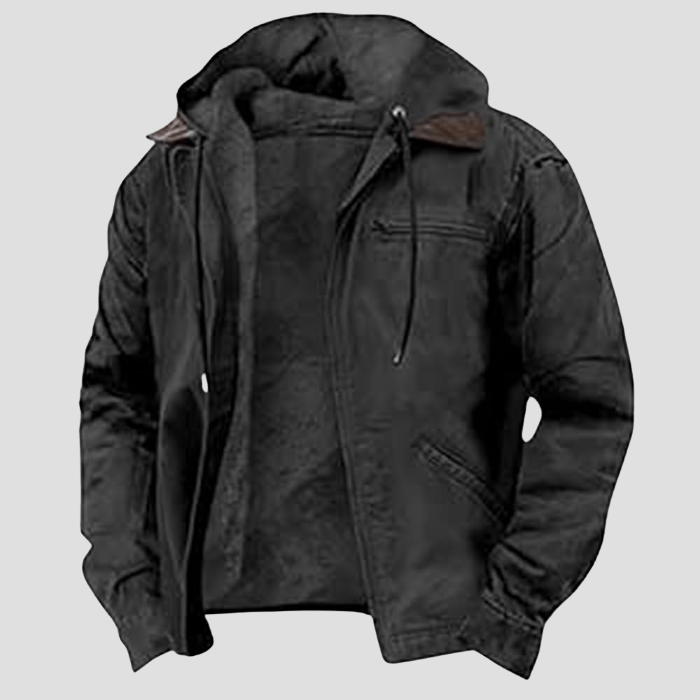 Caleb | Men’s Hooded Jacket – Fleece Lined - Rob Stevenson