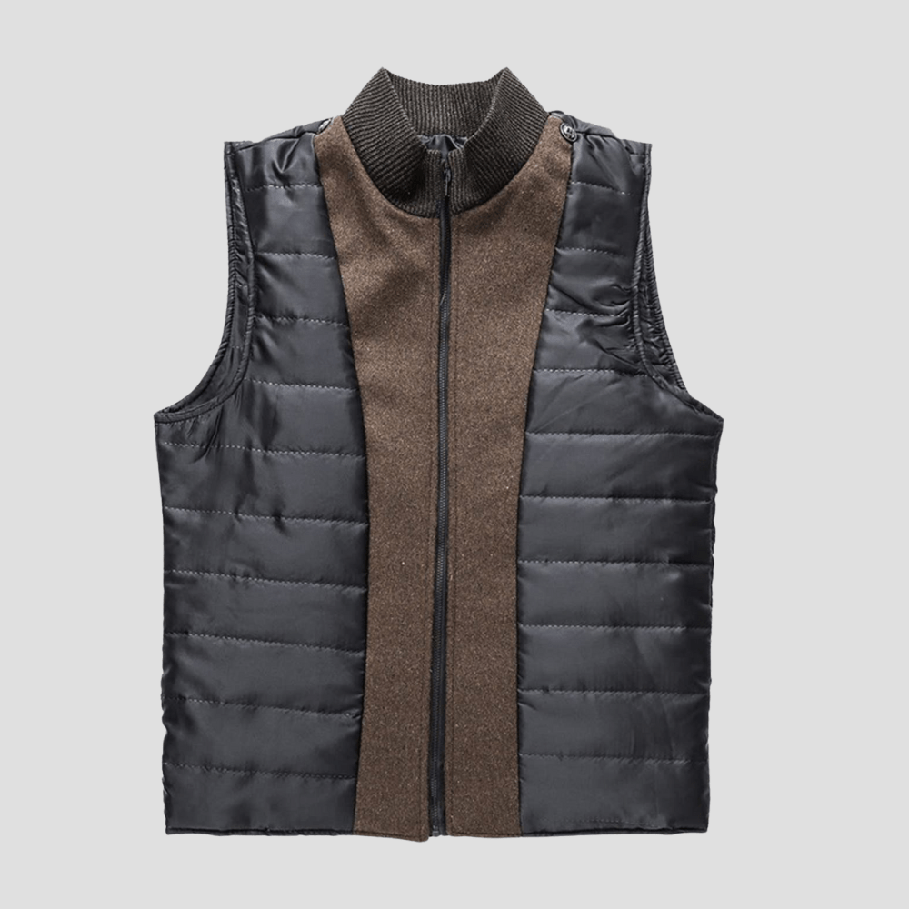 Charles | Men's Quilted Stand Collar Coat - Rob Stevenson