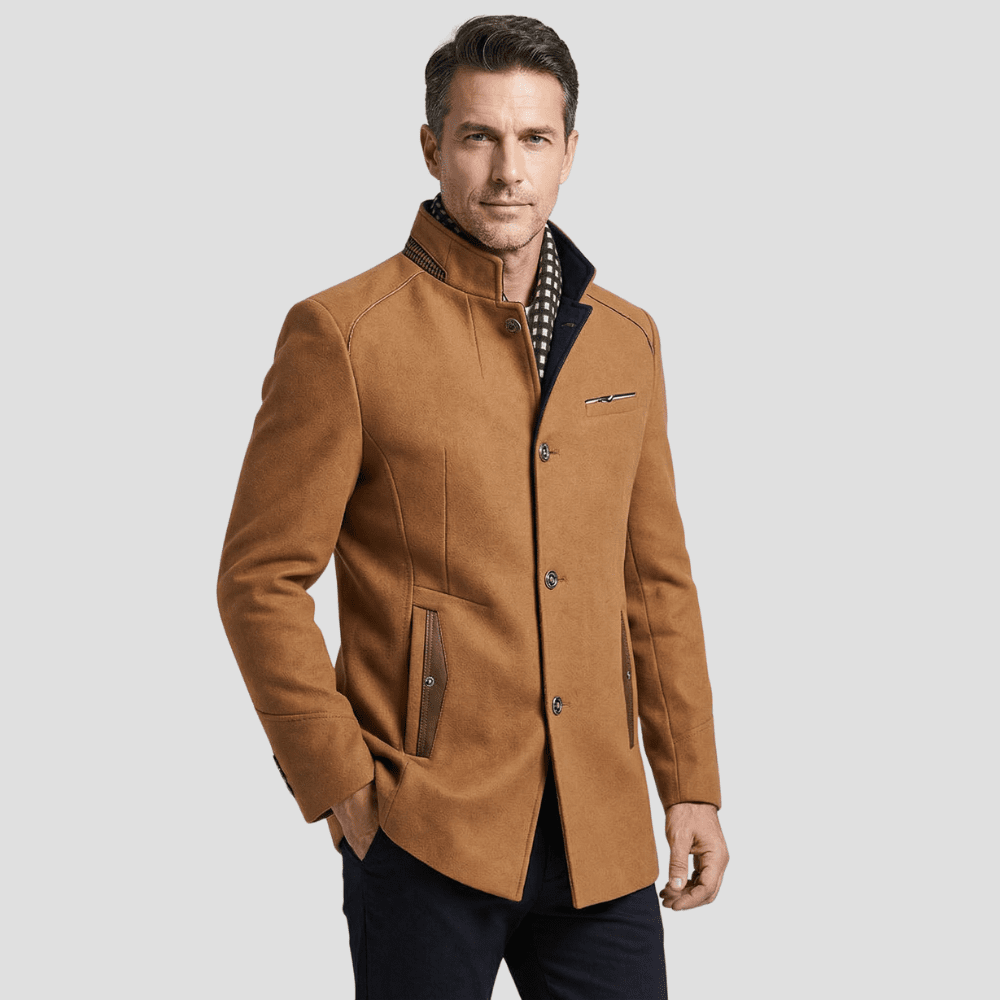 The Valmont Stand Collar Coat - Rob Stevenson