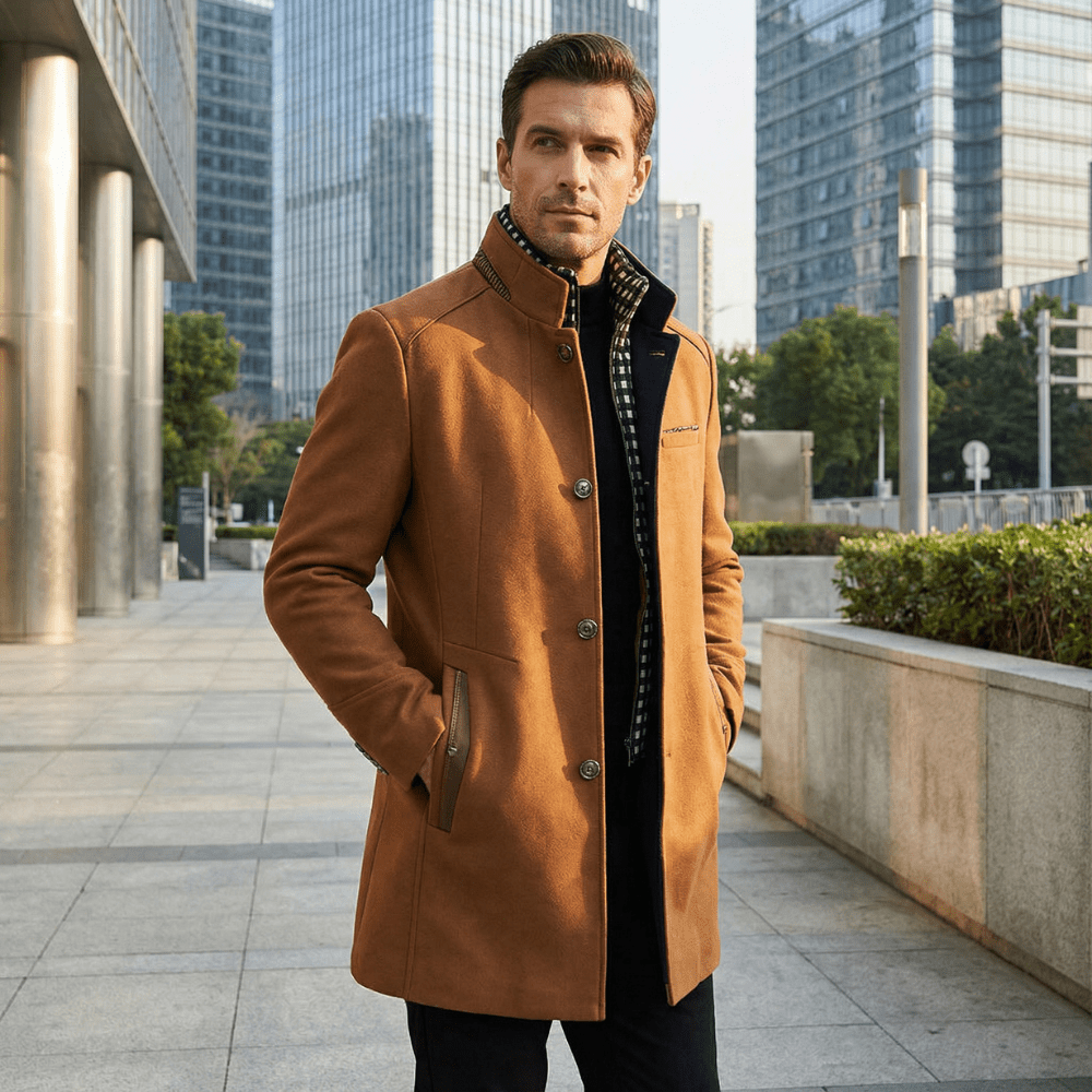 The Valmont Stand Collar Coat - Rob Stevenson