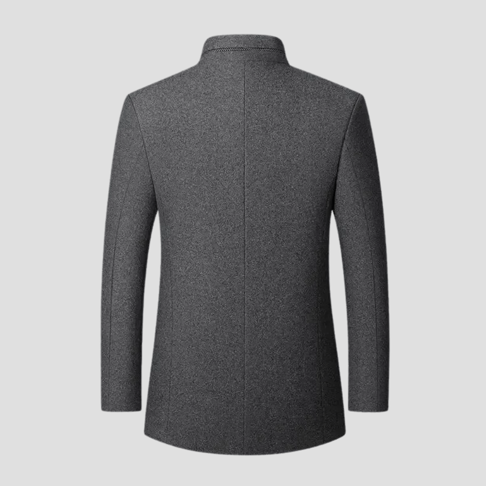 Eli | Casual Wool Blend Lapel Single - Breasted Short Coat - Rob Stevenson