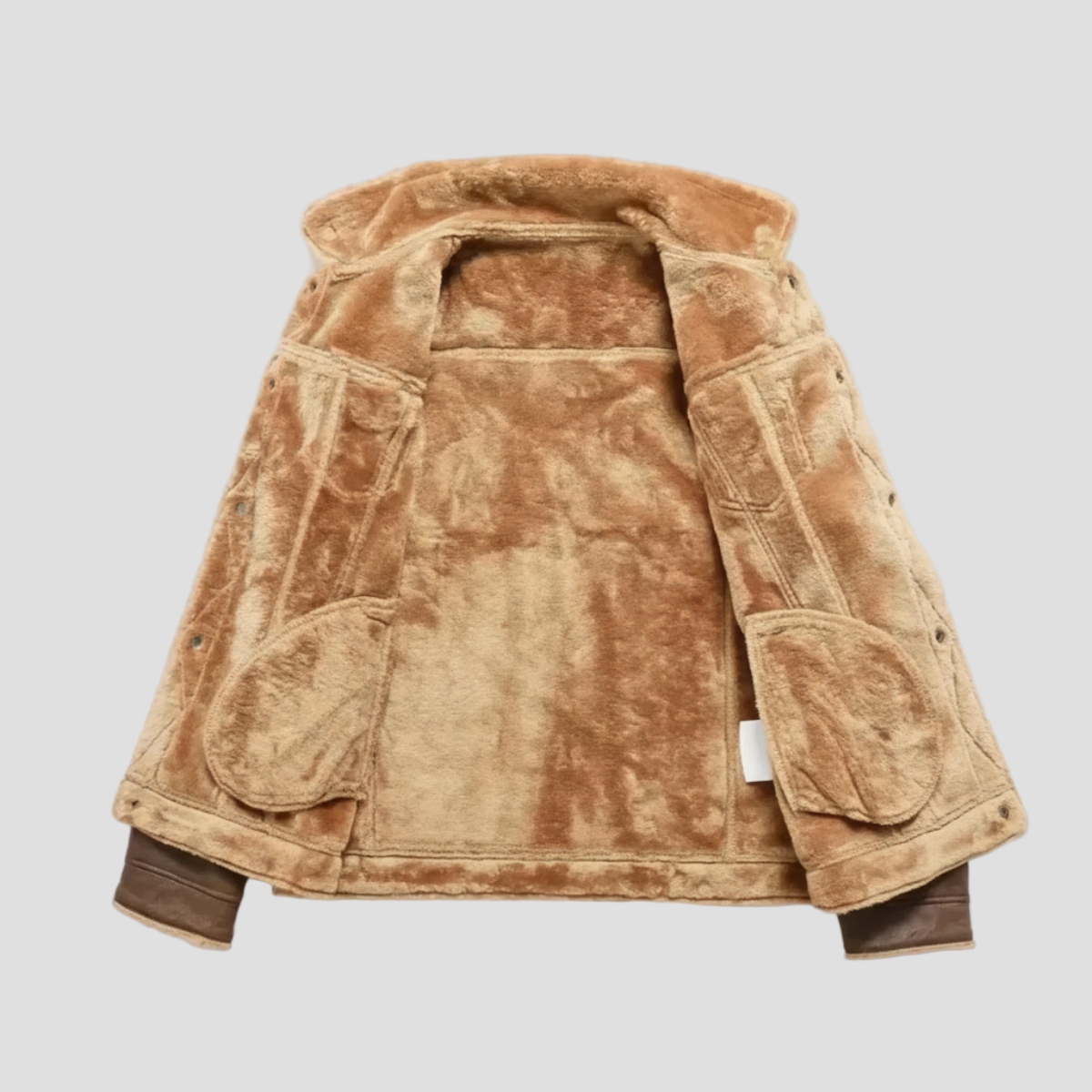 Aiden | Fleece Suede Leather Jacket