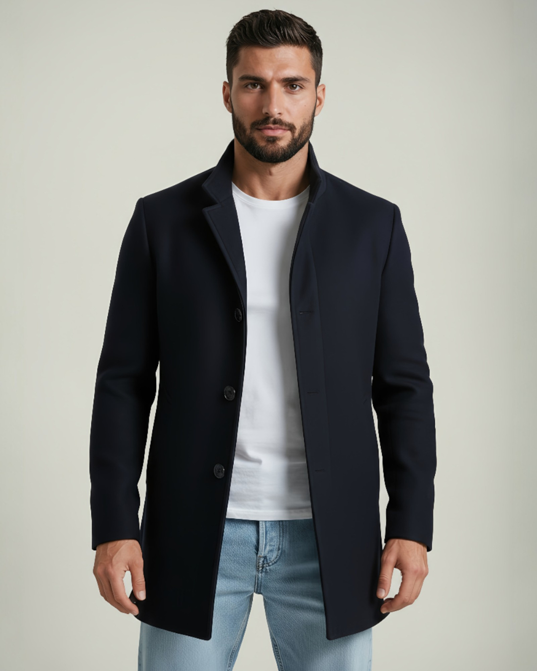 George | Men's Quilted Single-Breasted Coat