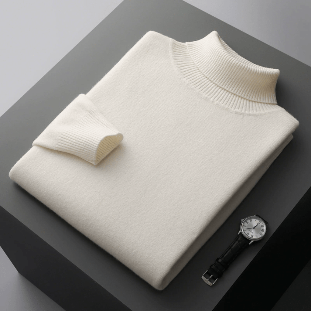 Ethan | Classic Turtleneck Wool Sweater - Rob Stevenson