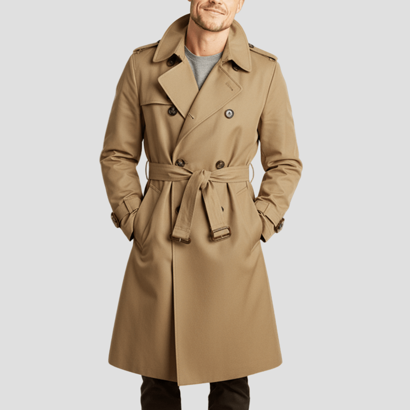 Benjamin | Twill Cotton Trench Coat - Rob Stevenson
