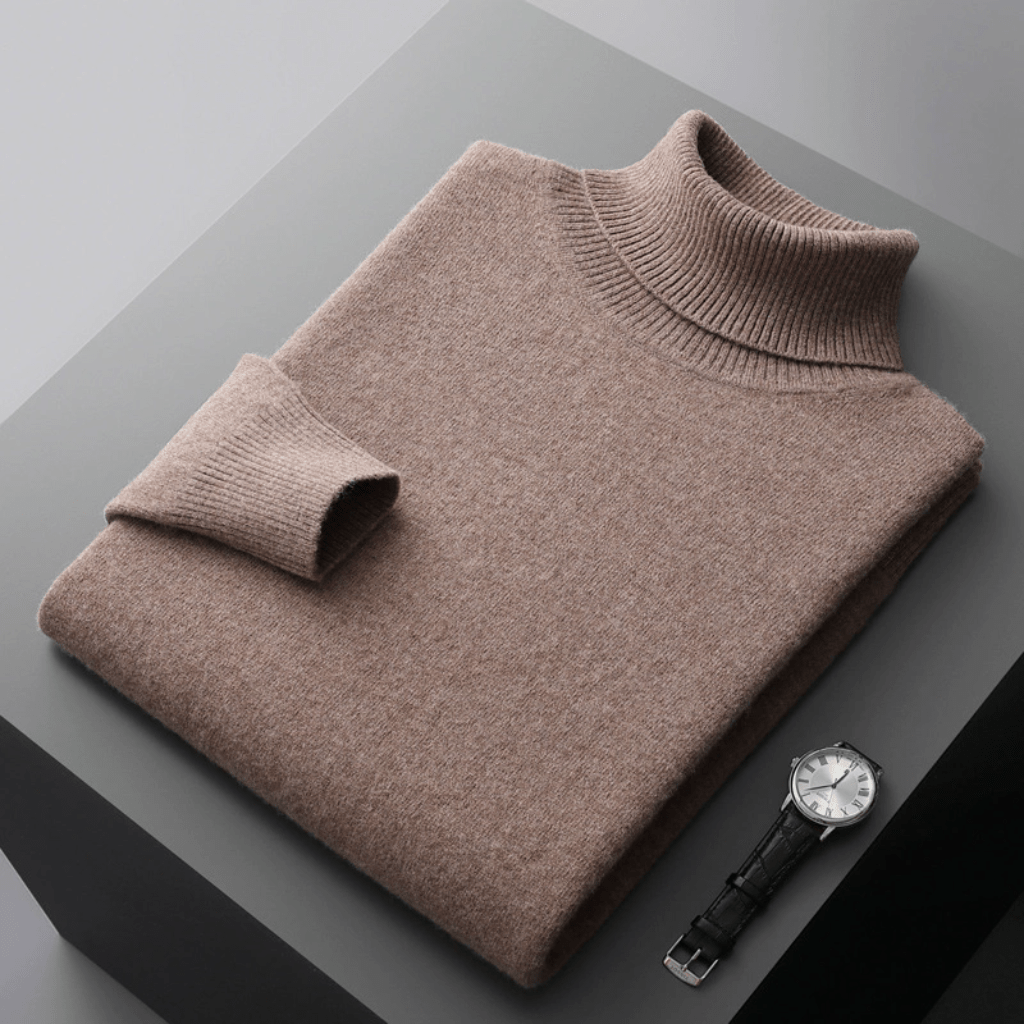 Ethan | Classic Turtleneck Wool Sweater - Rob Stevenson