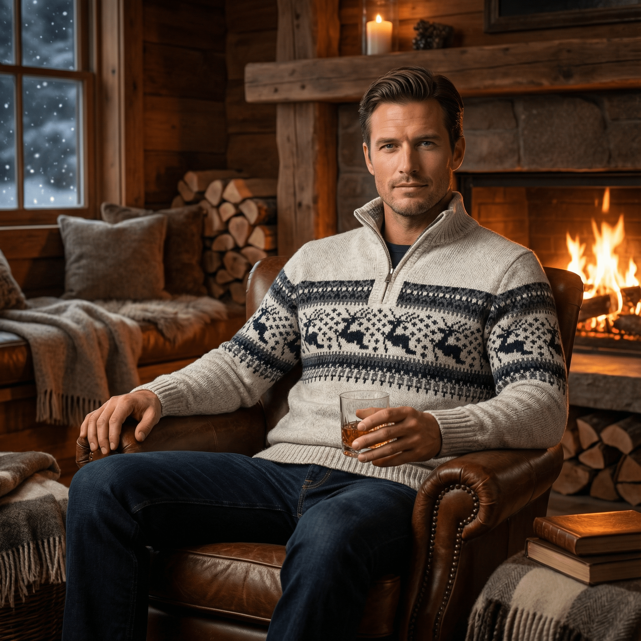 Bryson | Fair Isle Half - Zip Sweater - Rob Stevenson