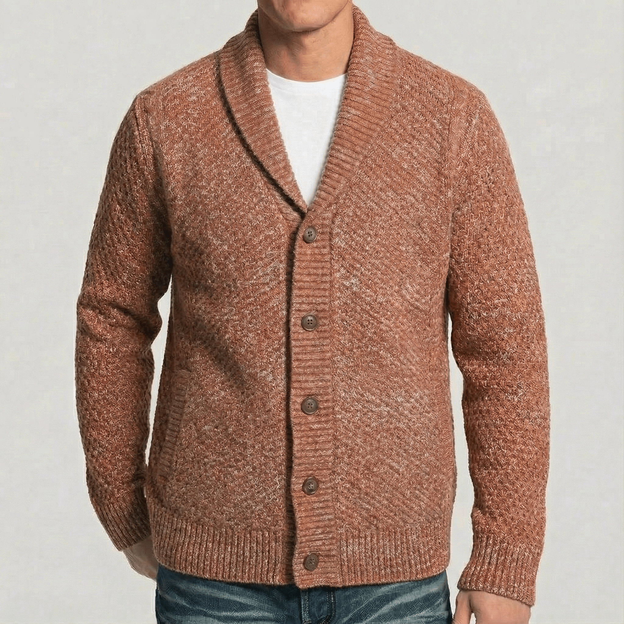 Dylan | Retro Knit Sweater with Charm Detail - Rob Stevenson