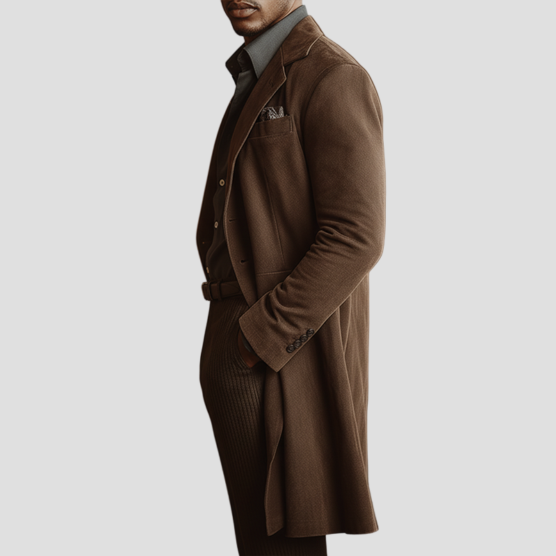 Connor | Vintage Suede Mid Coat