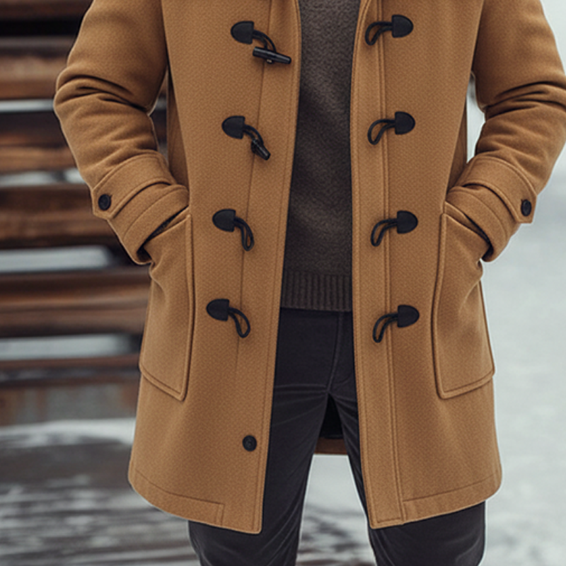 Carter | Wool Blend Hooded Coat