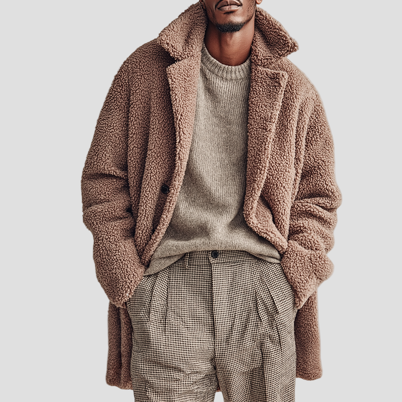 Logan | Polar Fleece Button Coat