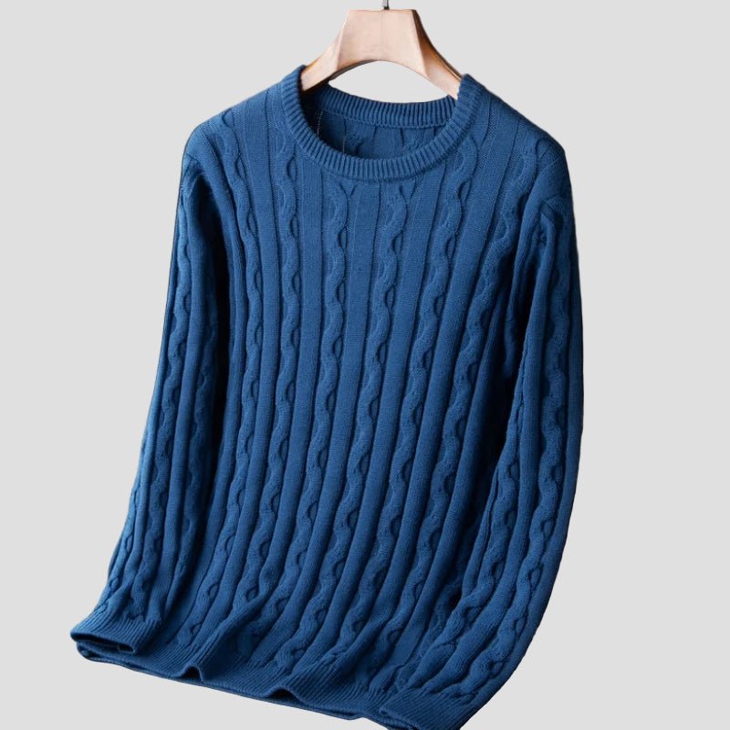 Elijah | Twist Knit Crewneck Sweater - Rob Stevenson