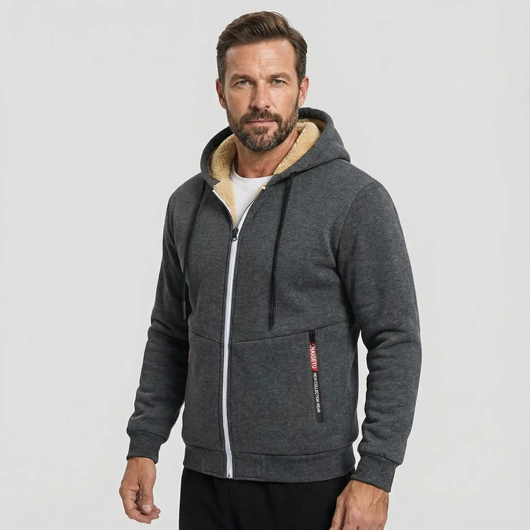 Ethan | Lambswool Zipper Hoodie - Rob Stevenson