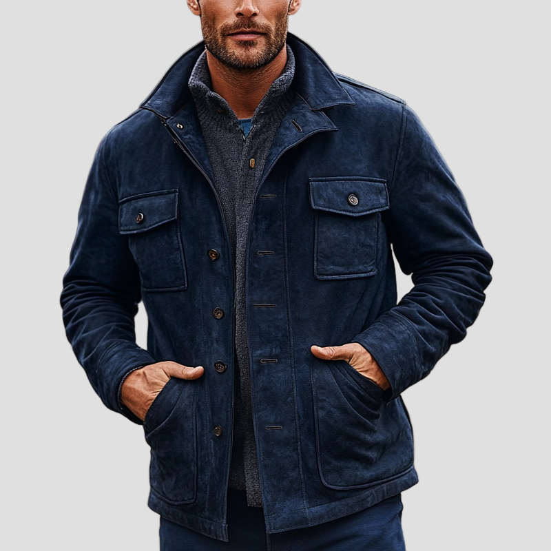 Ethan | Vintage Suede Lapel Coat