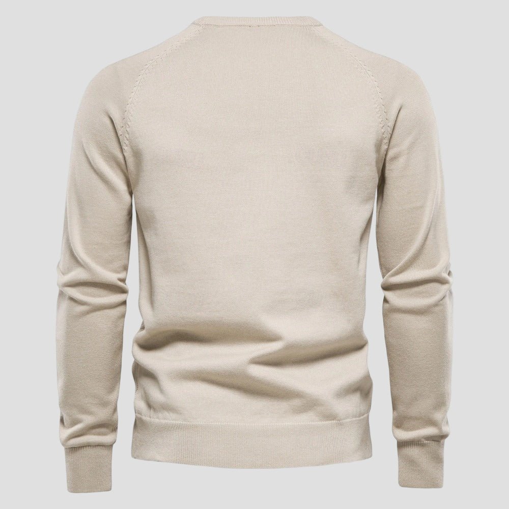 Dylan | Solid Color Crewneck Sweater - Rob Stevenson