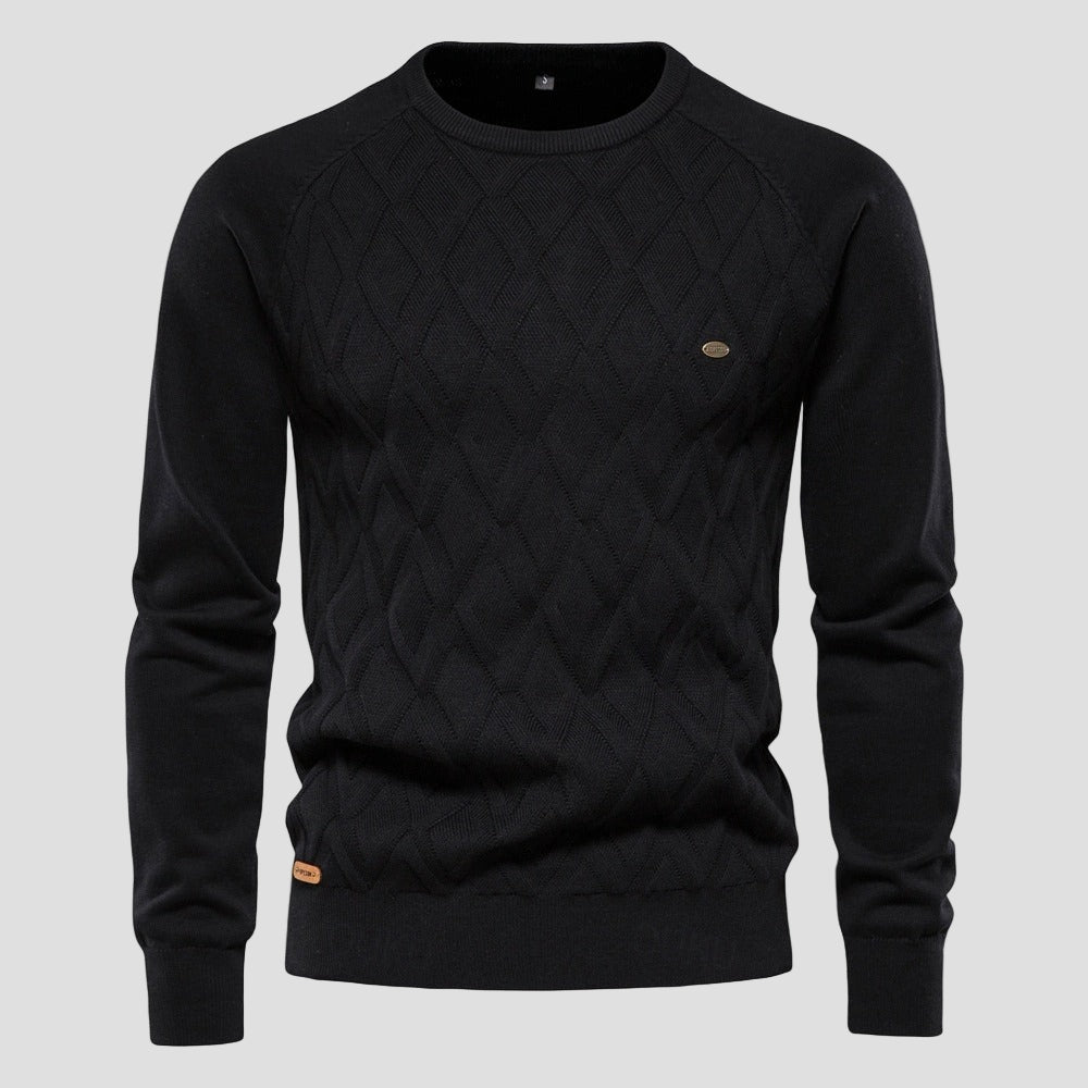 Dylan | Solid Color Crewneck Sweater - Rob Stevenson