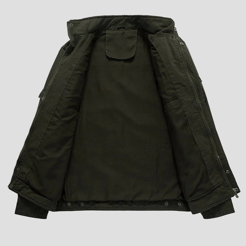 Ethan | Men's Cotton Embroidered Military Jacket - Rob Stevenson