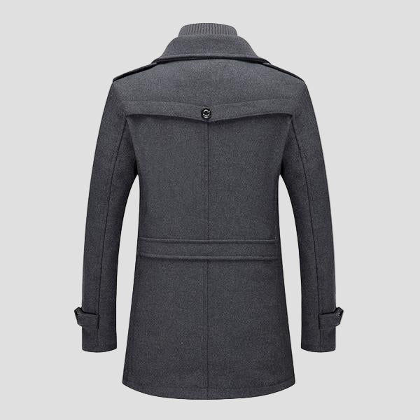 Rhett | Retro Double Collar Woolen Coat - Rob Stevenson