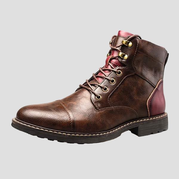 Connor | Men’s Patchwork Ankle Boots - Rob Stevenson