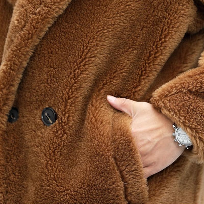 Nolan | Warm Solid Color Teddy Plush Long Coat