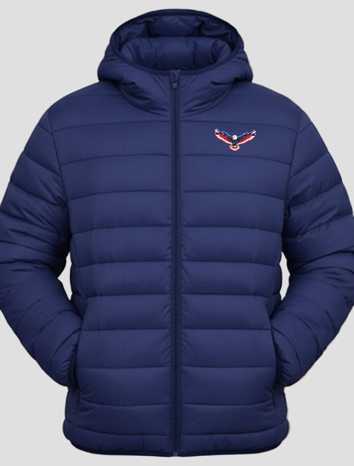 Jacob | Eagle Flag Puffer Jacket