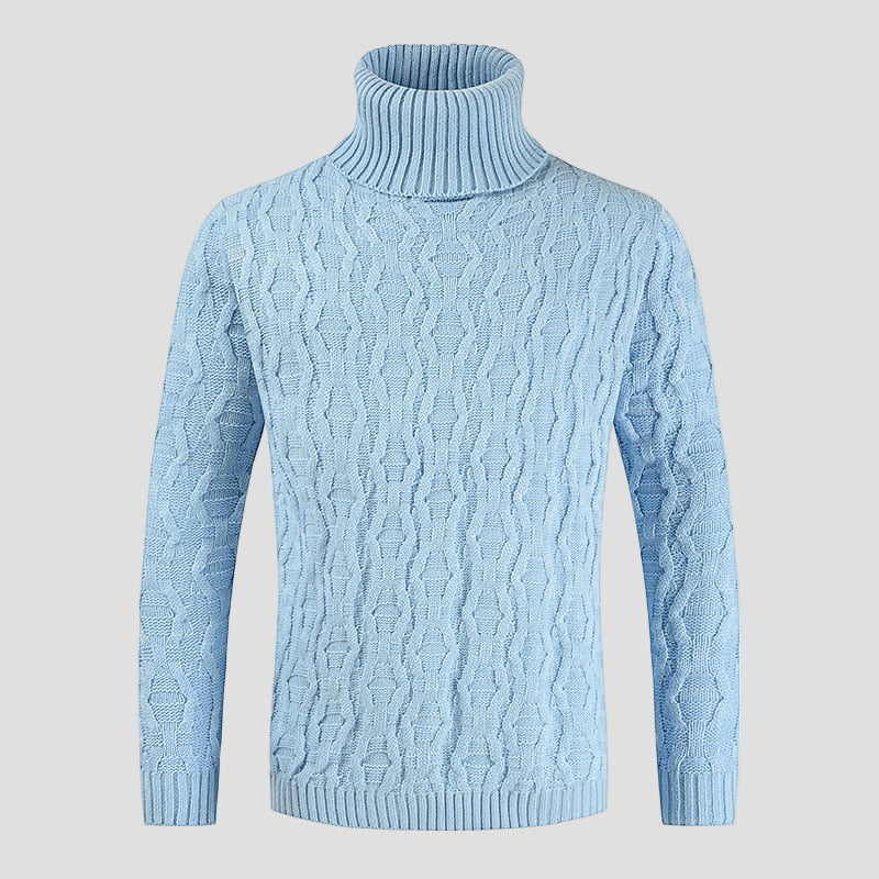 Jack | Heavy Cable Knit Turtleneck Sweater