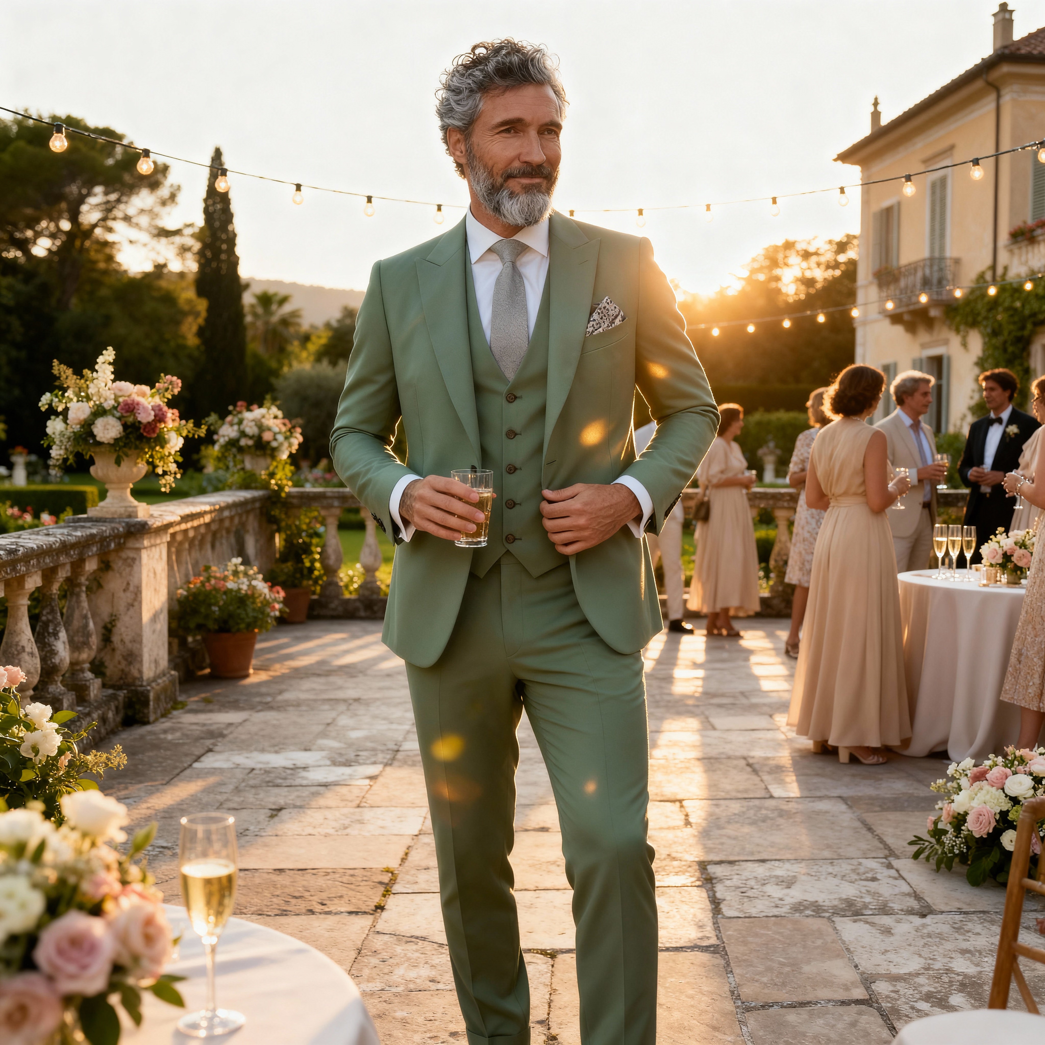Liam | Sage Green Slim Fit Suit - Rob Stevenson