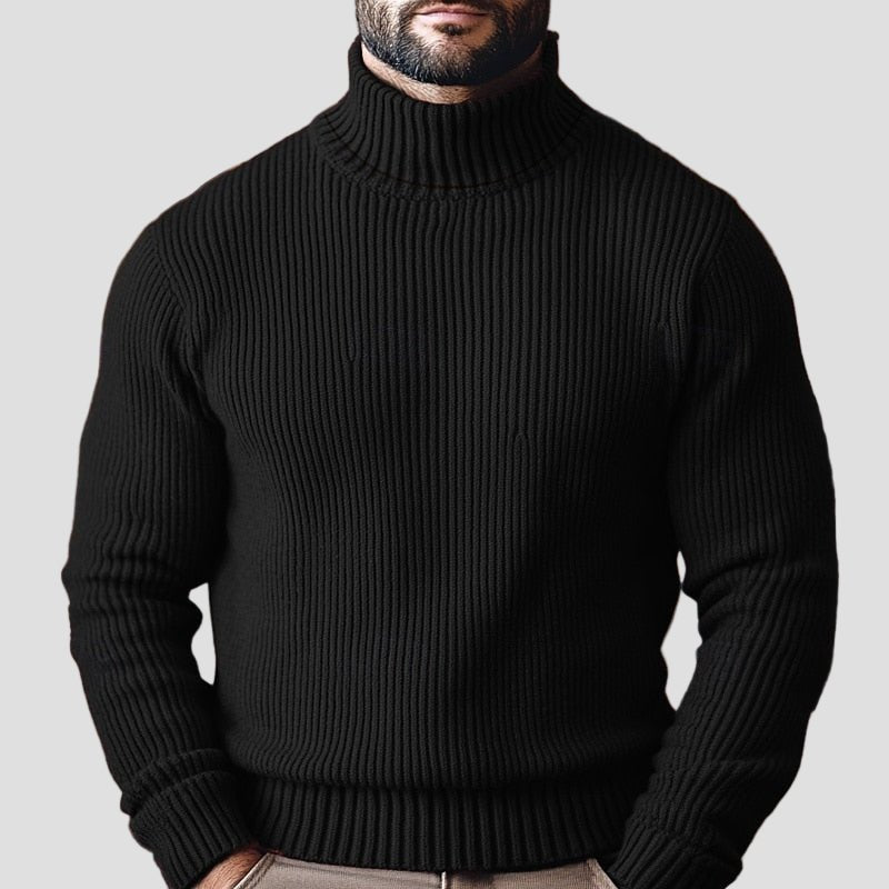 Mason | Heavy Knitted Turtleneck Sweater - Rob Stevenson
