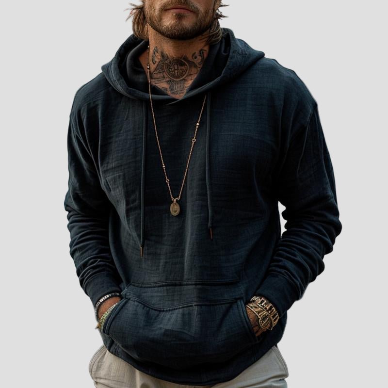 Felix | Retro Solid Kangaroo Pocket Hoodie - Rob Stevenson