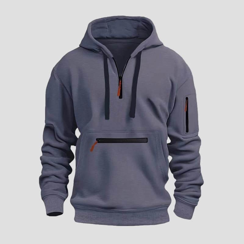 Emmett | Casual Multi - Pocket Loose Sports Hoodie - Rob Stevenson