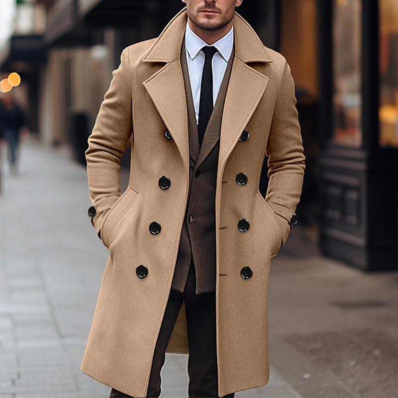 Ethan | Double-Breasted Long Coat