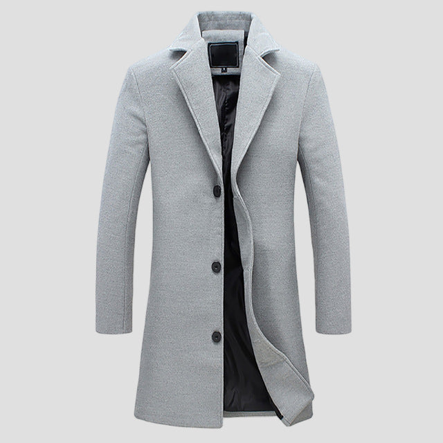 Edward | Men's Notch Lapel Single-Breasted Coat
