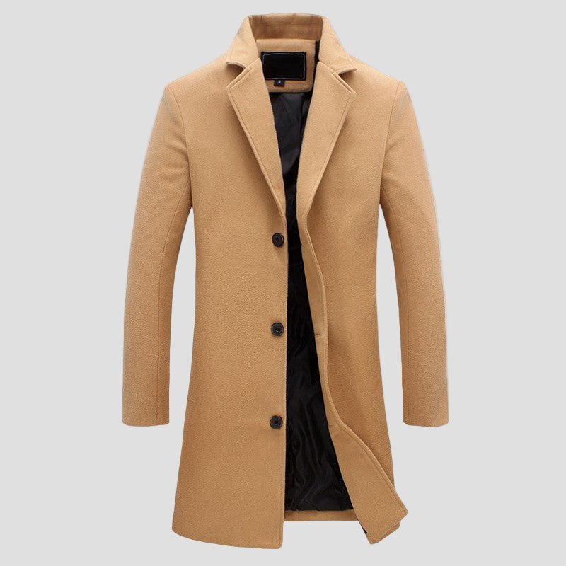Edward | Men's Notch Lapel Single-Breasted Coat